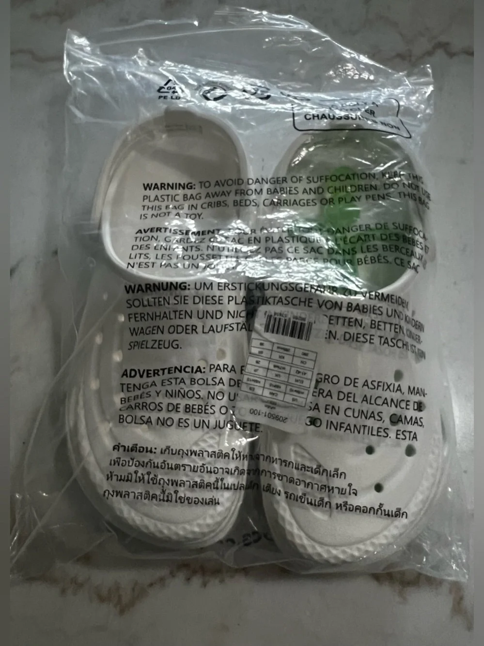Crocs Off Grid UNISEX Clog White Mens Size 8 Women’s Size 10 - Picture 3 of 14